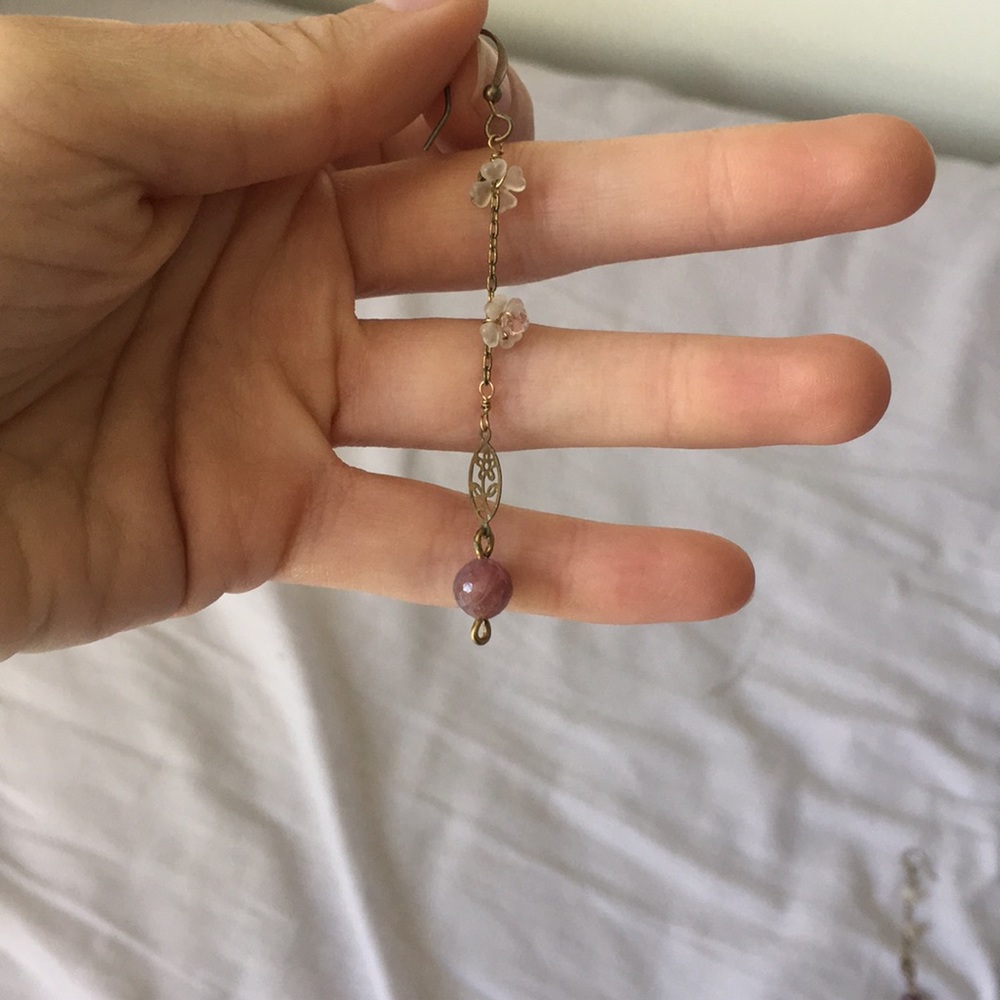 Handmade Ruby Earrings - Picture 3 of 4